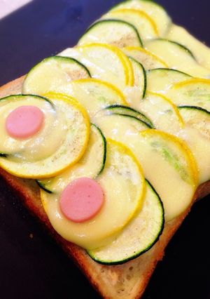 ズッキーニのお魚トースト!-レシピのメイン写真
