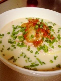 夏ランチに!豆乳豚キムチ冷やかけうどん風-レシピのメイン写真