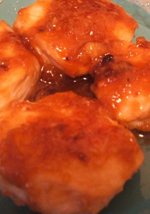 鶏胸肉でこってりにんにく照り焼き-レシピのメイン写真