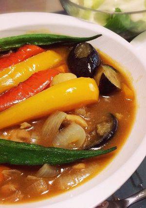 夏野菜スープカレー-レシピのメイン写真