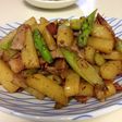 ガリバタ風味☆じゃがいもアスパラベーコン