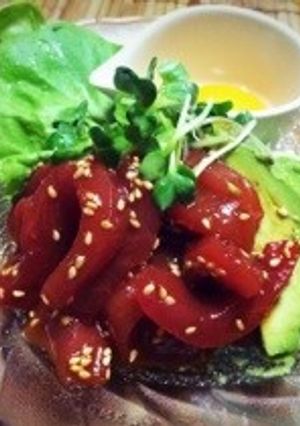 切ってまぜるだけ！まぐろの韓国風ユッケ-レシピのメイン写真