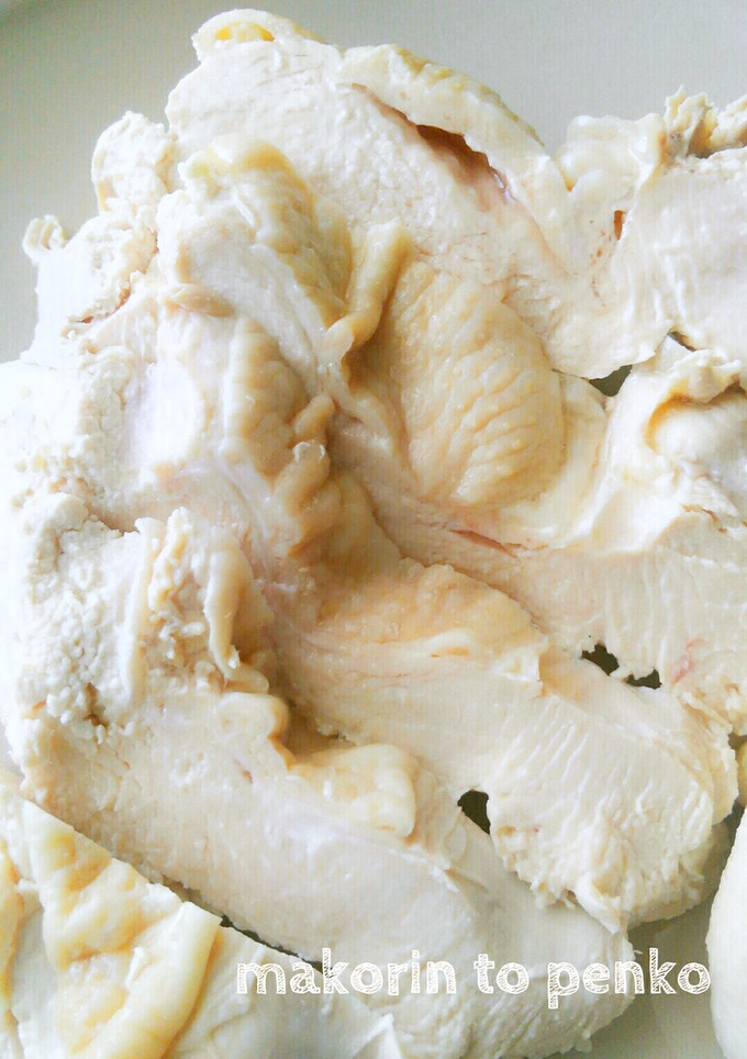 簡単！しっとり茹で鶏の作り方-レシピのメイン写真