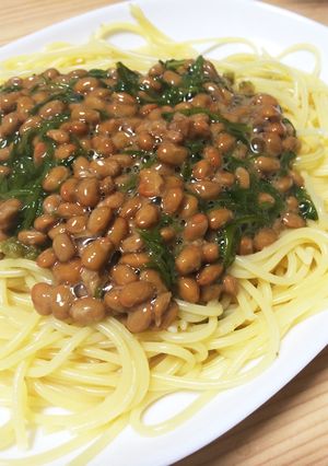 時短茹で☆ネバネバ納豆パスタ-レシピのメイン写真
