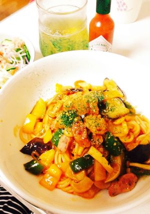 その手があったか！節約トマトえびパスタ-レシピのメイン写真