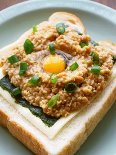 納豆チーズトースト-レシピのメイン写真