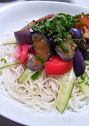 さっぱり♡夏野菜そうめん-レシピのメイン写真