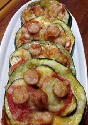 野菜たっぷり♡ズッキーニピザ-レシピのメイン写真