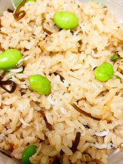 じゃこと昆布の枝豆ごはん-レシピのメイン写真