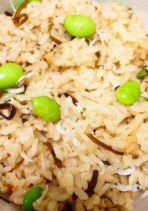 じゃこと昆布の枝豆ごはん-レシピのメイン写真
