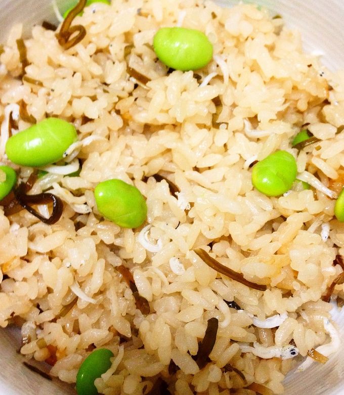 じゃこと昆布の枝豆ごはん-レシピのメイン写真