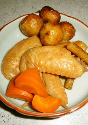 手羽先と根菜のさっぱり煮☆-レシピのメイン写真