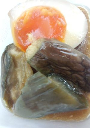 ナスの甘酸っぱ煮☆とろとろゆで卵添え-レシピのメイン写真