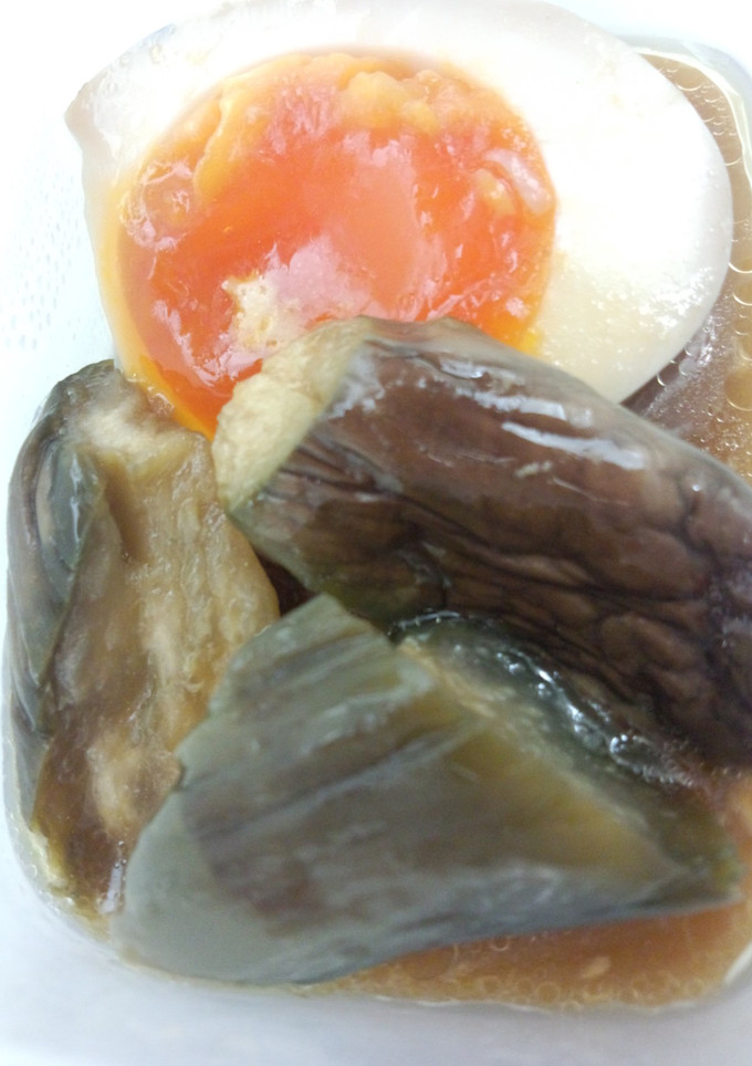ナスの甘酸っぱ煮☆とろとろゆで卵添え-レシピのメイン写真
