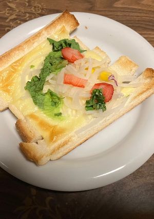 パン耳ピザトースト-レシピのメイン写真