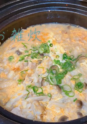 やさしい味、栄養たっぷり一味違う卵雑炊-レシピのメイン写真