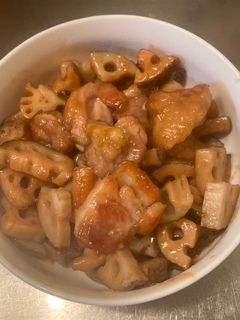 れんこんと鶏肉の甘酢炒め-レシピのメイン写真