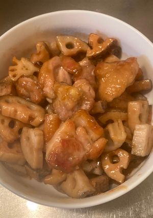 れんこんと鶏肉の甘酢炒め-レシピのメイン写真