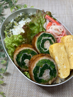 ほうれん草の肉巻き弁当-レシピのメイン写真