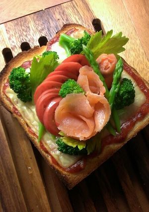 Q・B・B大きいスライスチーズでトーピザ-レシピのメイン写真