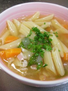 冷やして美味しいペンネとろとろスープ♪-レシピのメイン写真