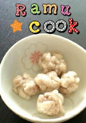 ぷるるんモッチモチ鶏肉だんご-レシピのメイン写真