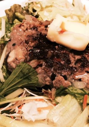 野菜たっぷりハンバーグサラダ-レシピのメイン写真