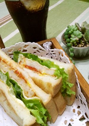 ハシュポテ＆チーズでアメリカン焼きサンド-レシピのメイン写真