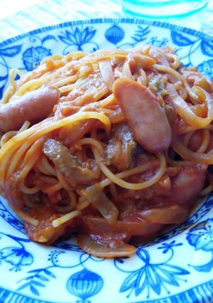 ＊とろとろナスとウインナーのナポリタン＊-レシピのメイン写真