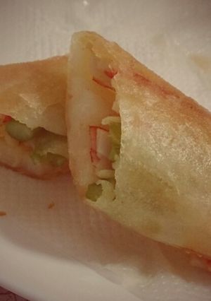 アスパラとカニカマのちょいカレー風味春巻-レシピのメイン写真