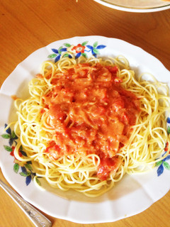 トマトクリームパスタ-レシピのメイン写真