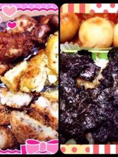 簡単弁当(のり弁)-レシピのメイン写真