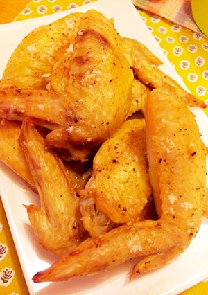 簡単♪塩コショウだけ！手羽先オーブン焼き-レシピのメイン写真