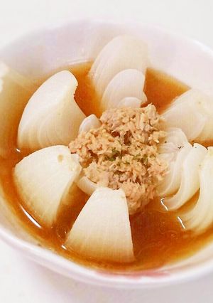 簡単レンジ☆ゴマ油香るとろりツナ華玉ねぎ-レシピのメイン写真