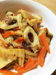 タケノコ水煮とちくわのキンピラ-レシピのメイン写真