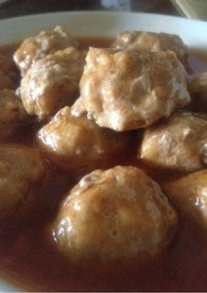 簡単ふわふわ肉団子甘酢あんかけ-レシピのメイン写真