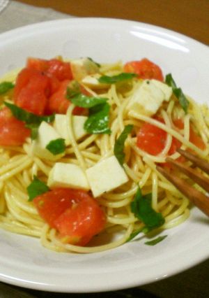 トマトとモッツァレラの冷製パスタ-レシピのメイン写真