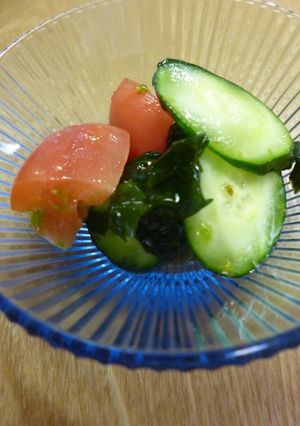 きゅうりとトマトの青シソドレッシング和え-レシピのメイン写真