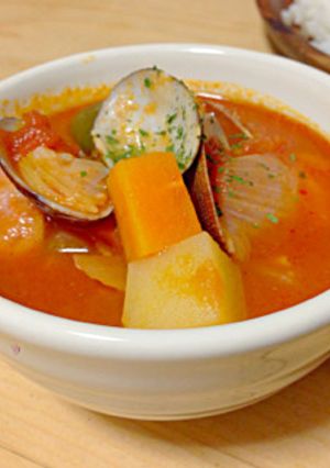 cafe風。アサリのトマトスープ♪-レシピのメイン写真