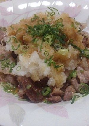 簡単メニュー！豚肉のポン酢おろしがけ-レシピのメイン写真