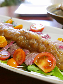 ステーキサラダ♪オニオンソースで♪-レシピのメイン写真