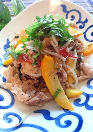 塩トマトで豚ともやしの炒め物✿-レシピのメイン写真