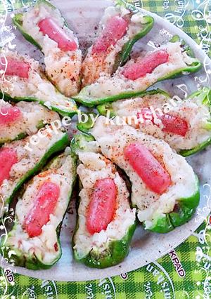 ピーマンのポテト詰め♪-レシピのメイン写真