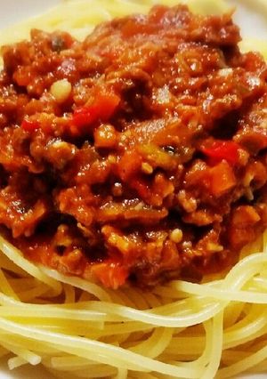 簡単！野菜たっぷり我が家のミートソース-レシピのメイン写真