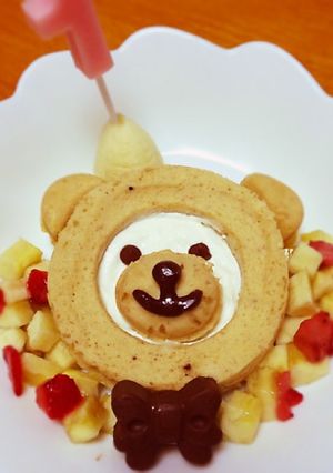 1歳☆お誕生日クマさんケーキ-レシピのメイン写真