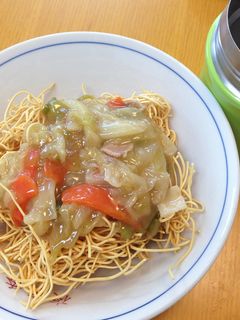 フードコンテナでアツアツ皿うどん弁当-レシピのメイン写真