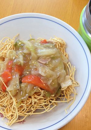 フードコンテナでアツアツ皿うどん弁当-レシピのメイン写真