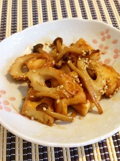 お弁当に♪厚揚げとちくわの醤油マヨ炒め☆-レシピのメイン写真