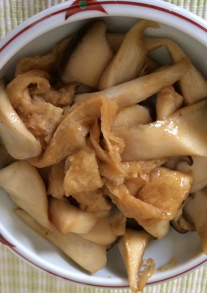 簡単なのが味噌のえりんぎと油揚げ炒め-レシピのメイン写真