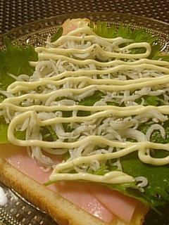 釜あげしらす&青じそ&ハムの和風トースト-レシピのメイン写真
